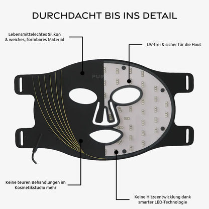 LED Lichttherapie Maske