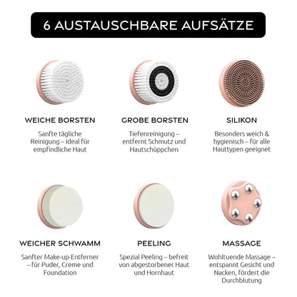 PURENIN Gesichtsbürste - 6in1 Set